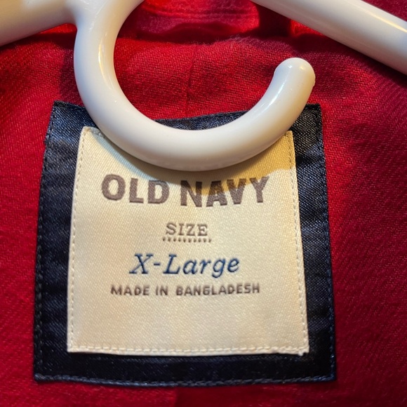 OLD NAVY PEA COAT - Size XL, Red - Picture 5 of 6